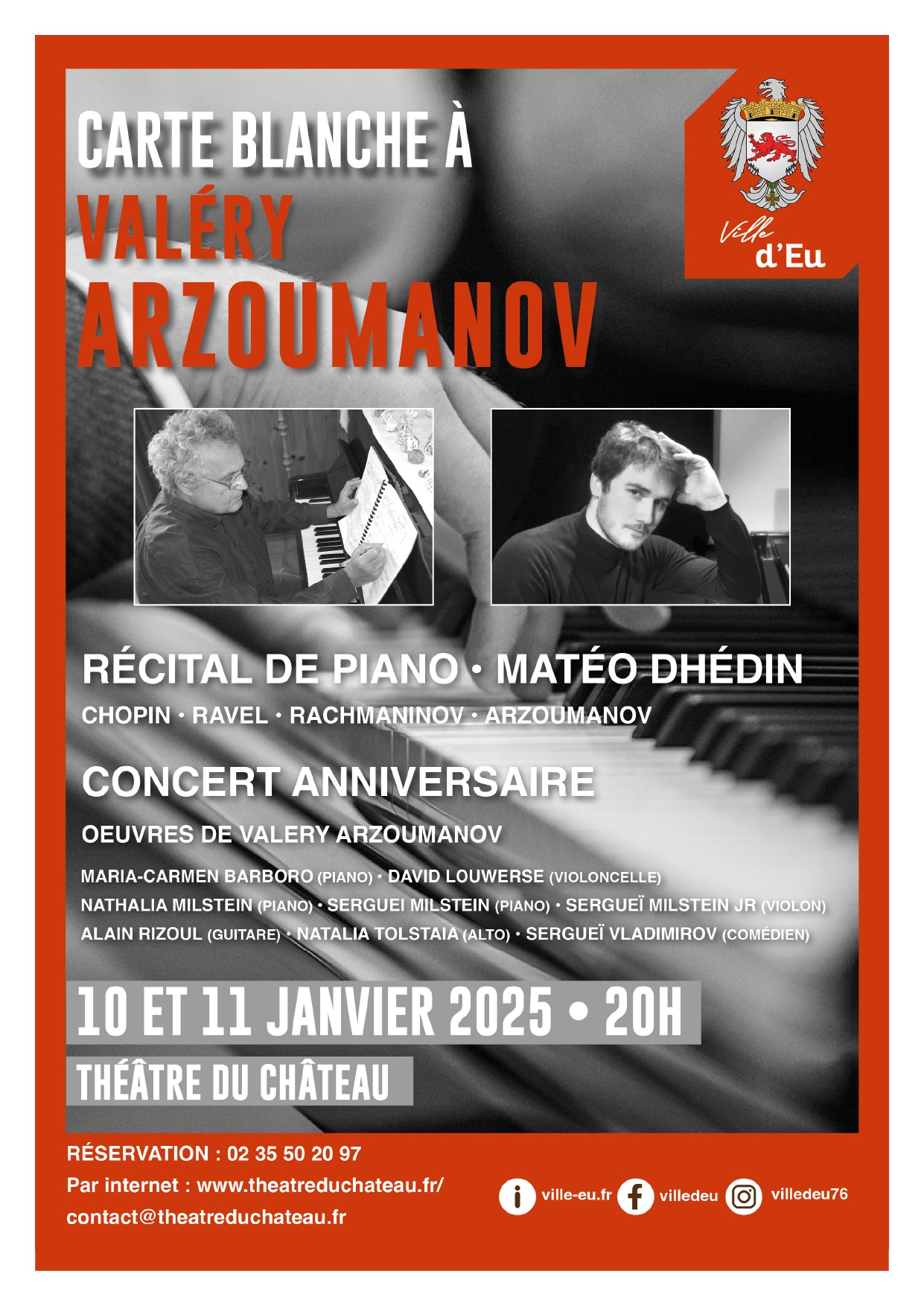 Concert anniversaire : Oeuvres de Valéry Arzoumanov Le 11 janv 2025