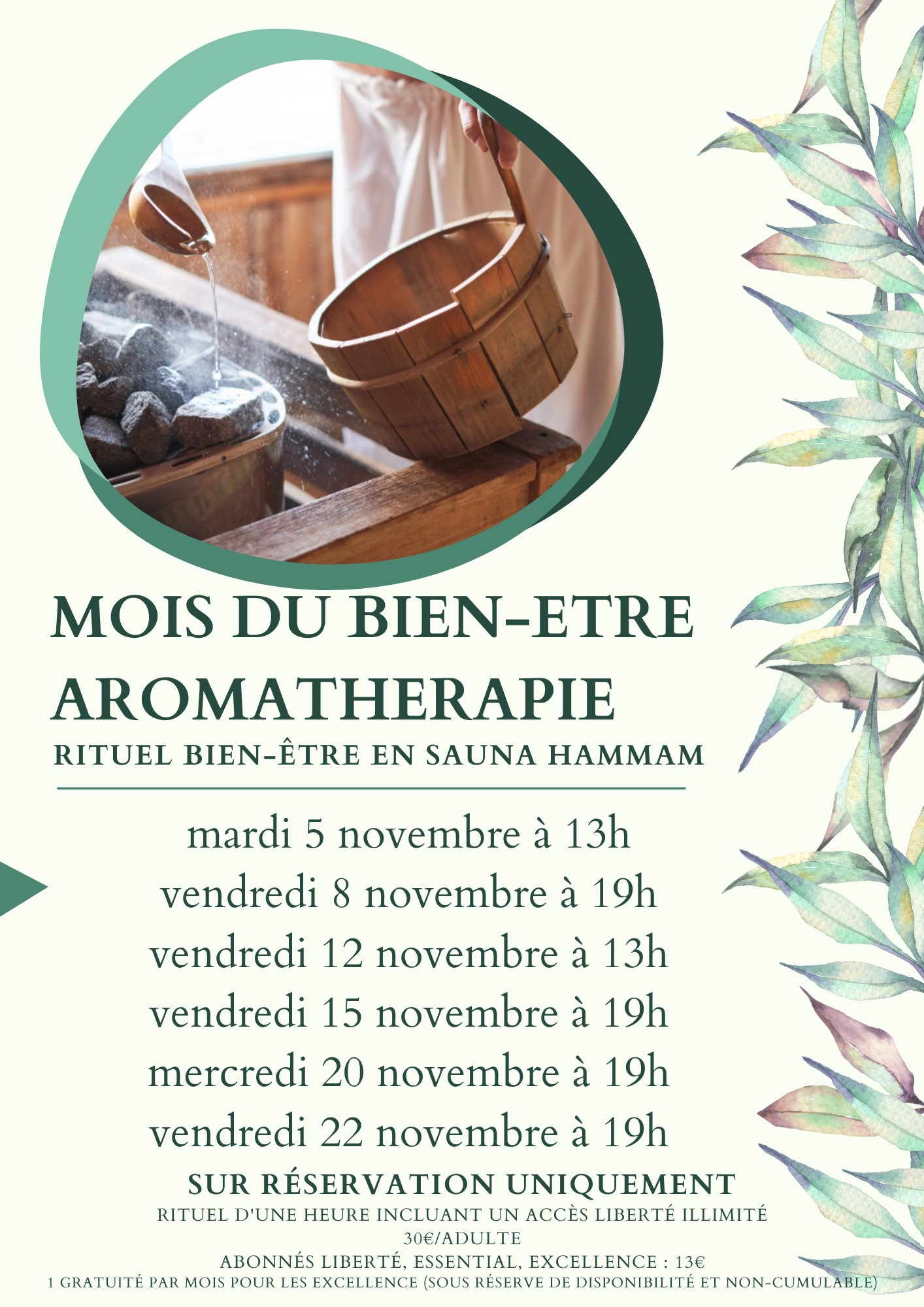 Mois du bien-être - Aromathérapie Du 15 au 20 nov 2024