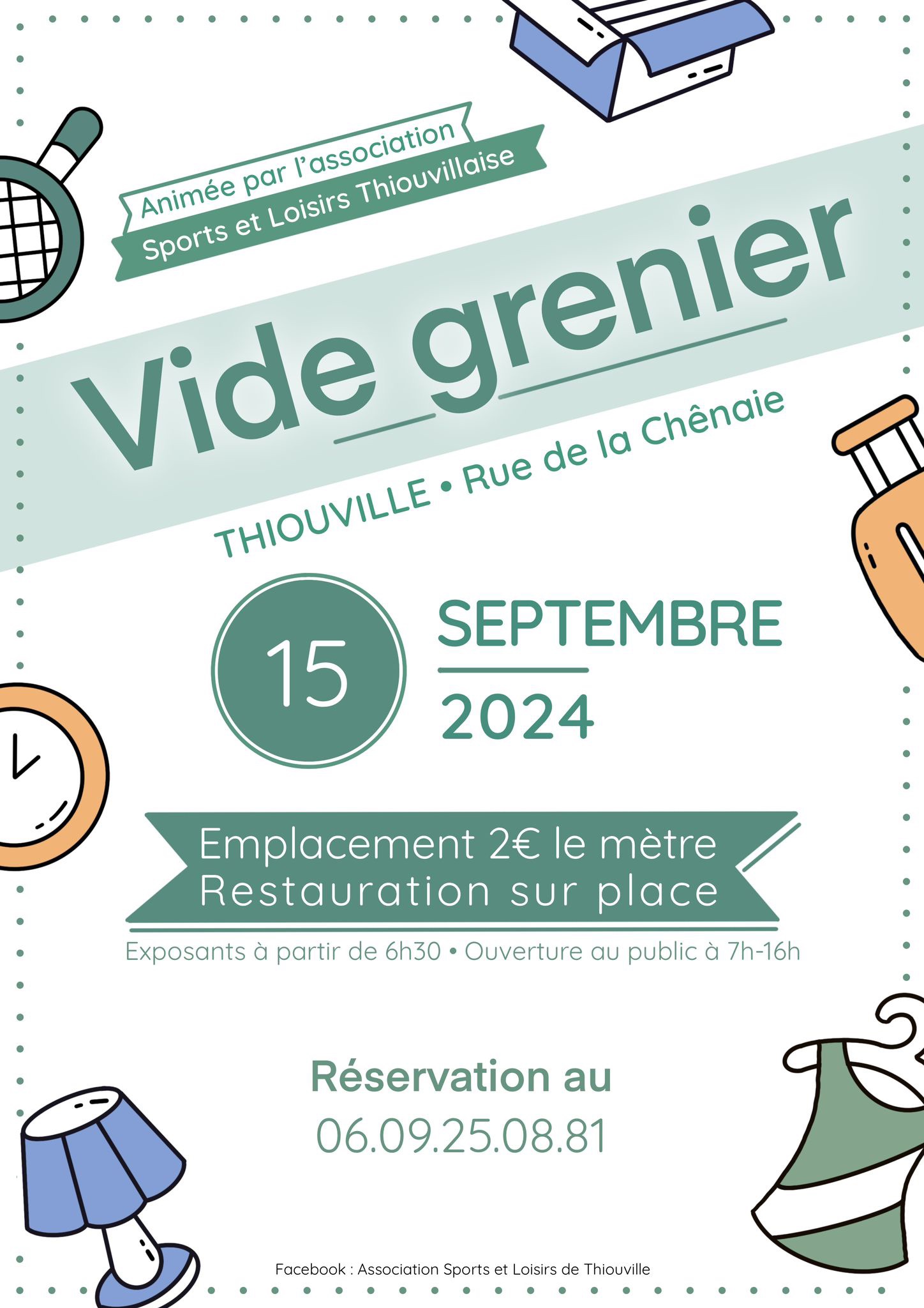 Vide grenier Le 15 sept 2024