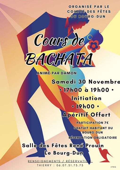 Cours de Bachata Le 30 nov 2024