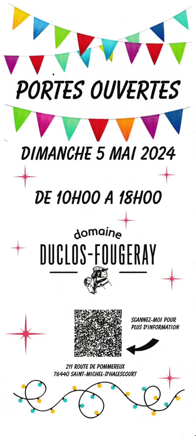 Portes Ouvertes au Domaine Duclos-Fougeray Le 5 mai 2024