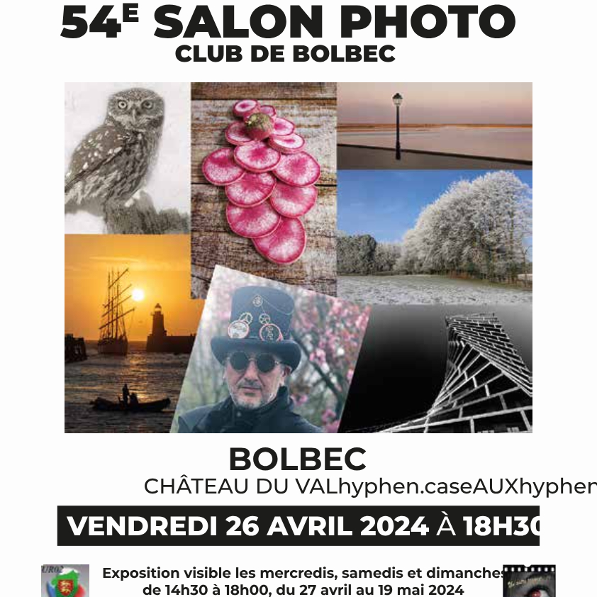 54e Salon Photo du Club de Bolbec Du 27 avr au 19 mai 2024