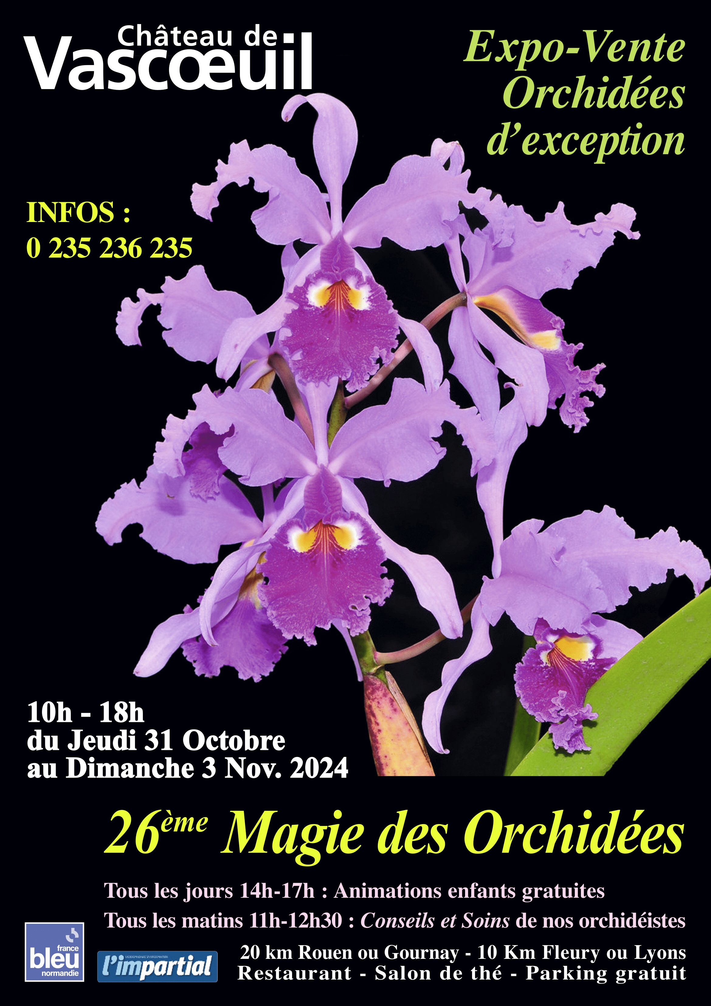 26e Magie des Orchidées au Château de Vascoeuil