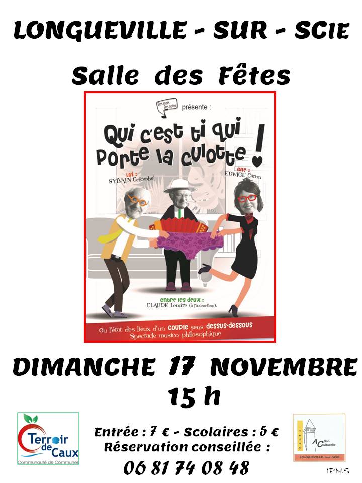 Affiche théâtre Longueville-sur-Scie