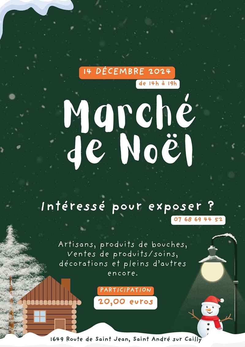 Marché de Noël Le 14 déc 2024