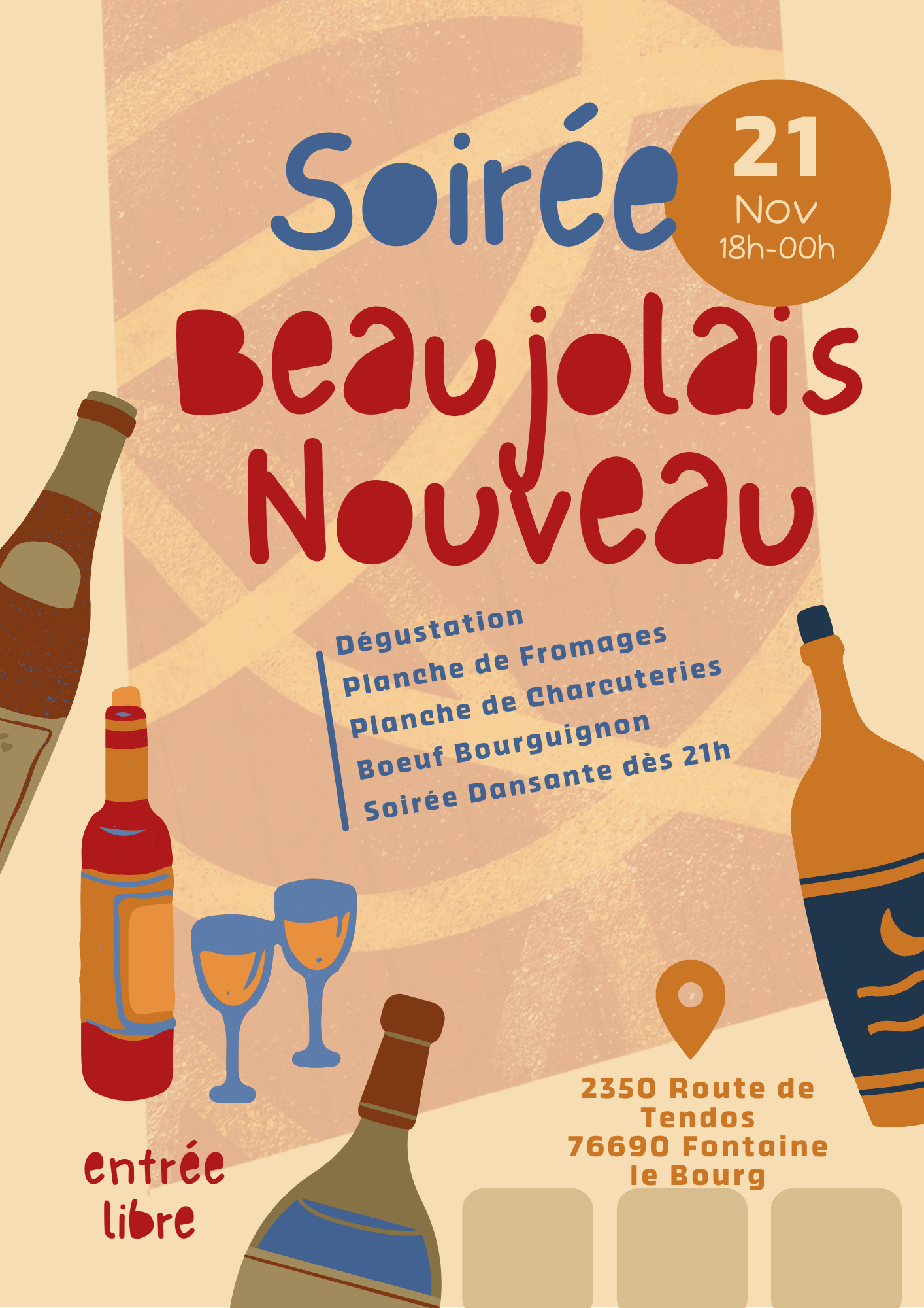 Soirée Beaujolais Du 21 au 22 nov 2024