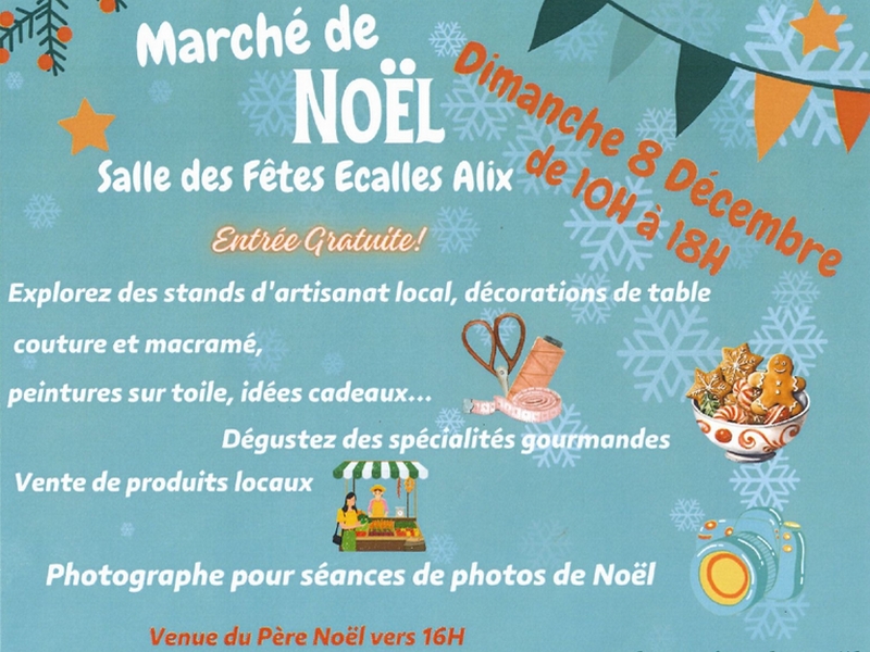 Marché de Noël à Ecalles-Alix Le 8 déc 2024