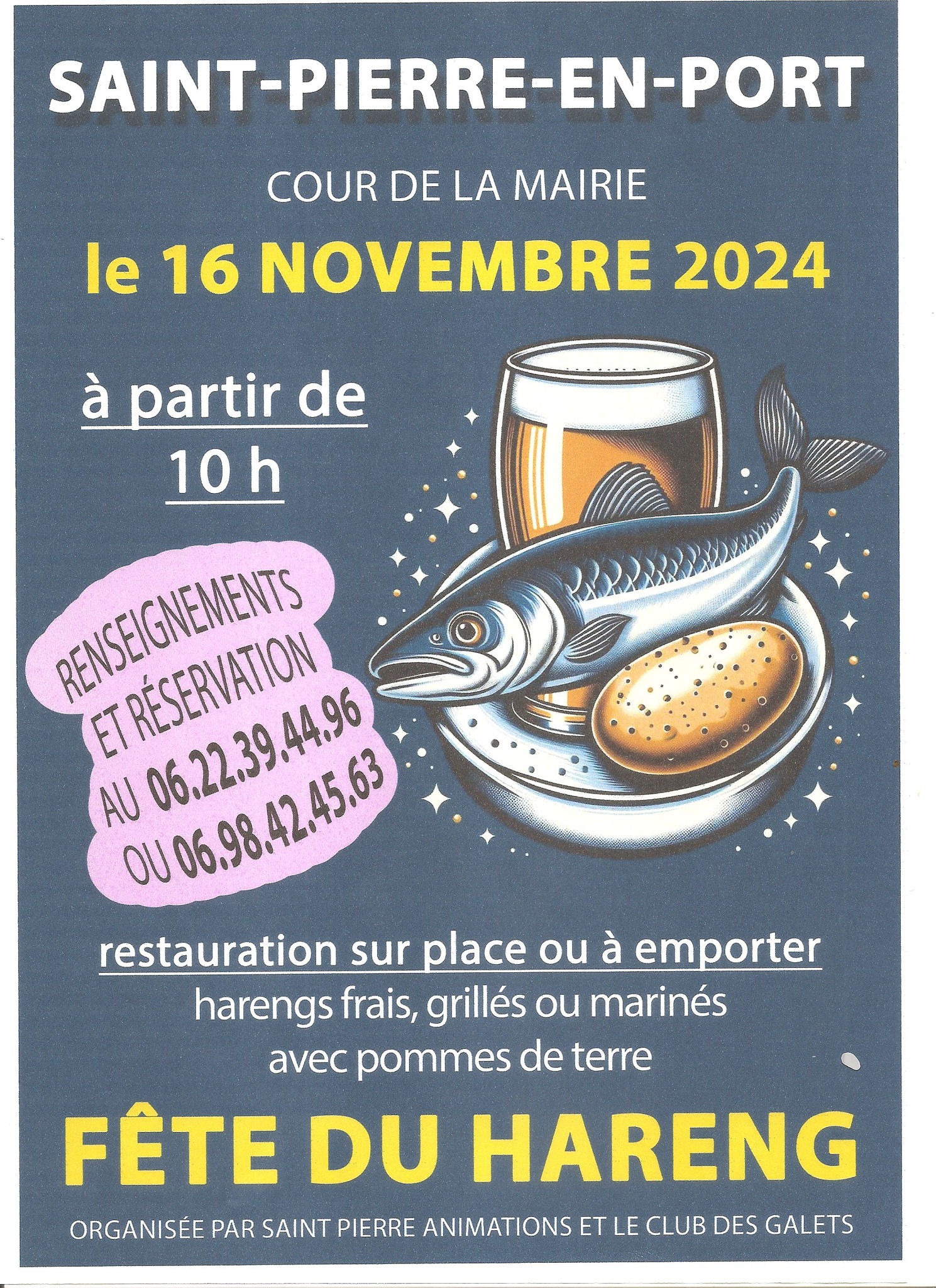 Fête du hareng à Saint-Pierre en Port Le 16 nov 2024