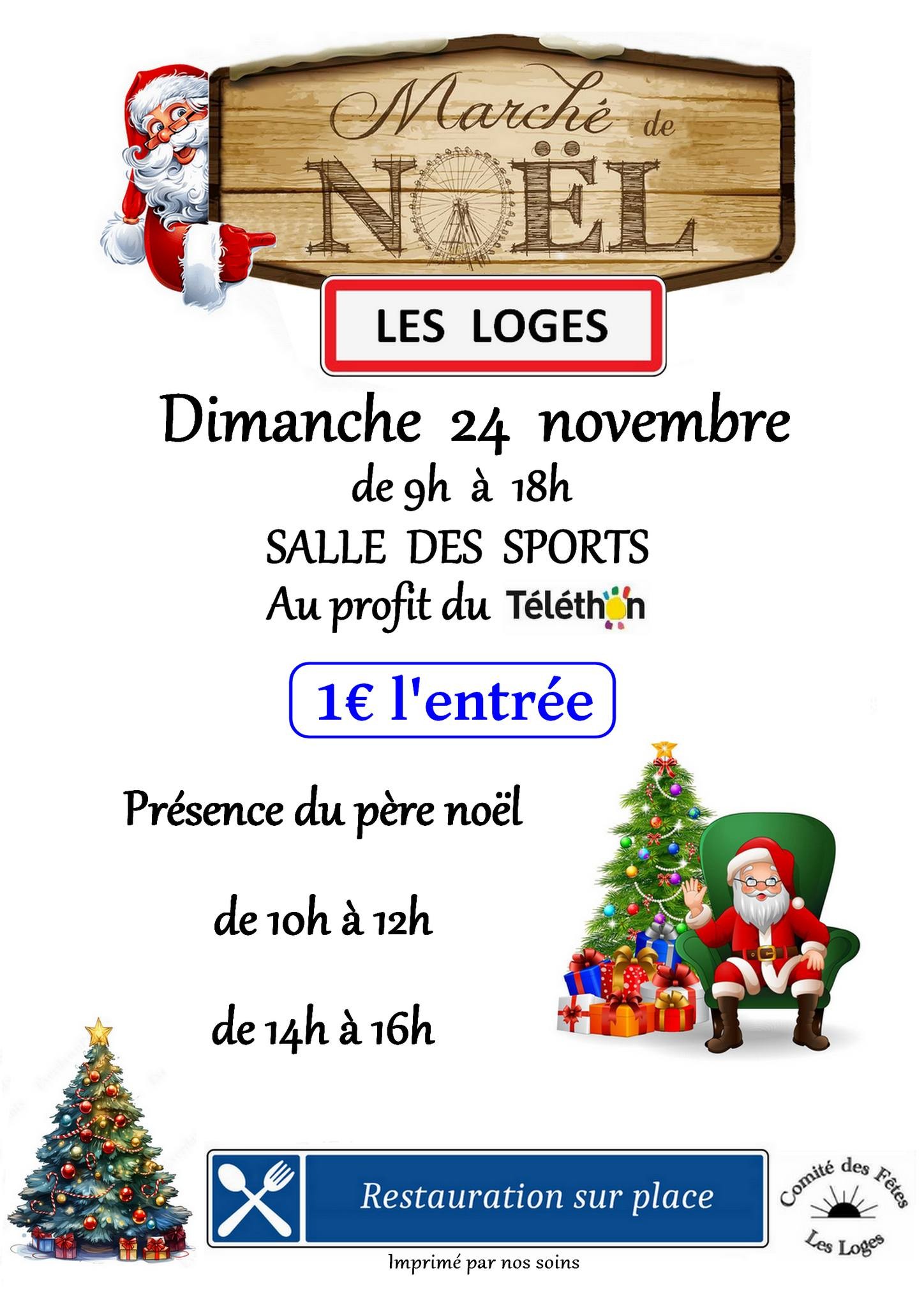 Marché de Noël aux Loges Le 24 nov 2024