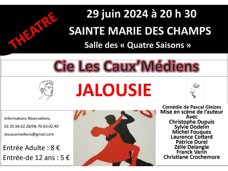 Théâtre - Jalousie Le 29 juin 2024