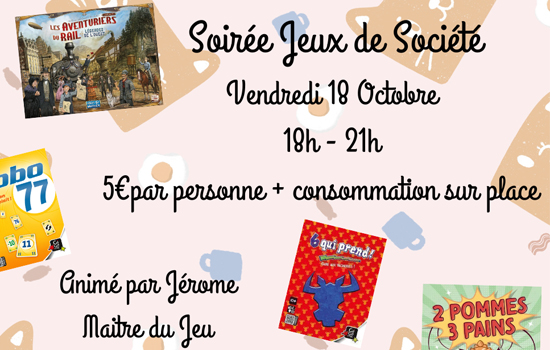 Soirée jeux de société