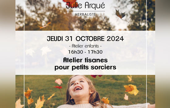 Atelier : Atelier tisanes pour petits sorciers Le 31 oct 2024