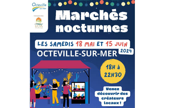 Marché nocturne à Octeville-sur-Mer Du 18 mai au 15 juin 2024