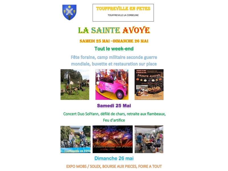 Fête de la Sainte-Avoye à Touffreville-la-Corbeline Du 25 au 26 mai 2024