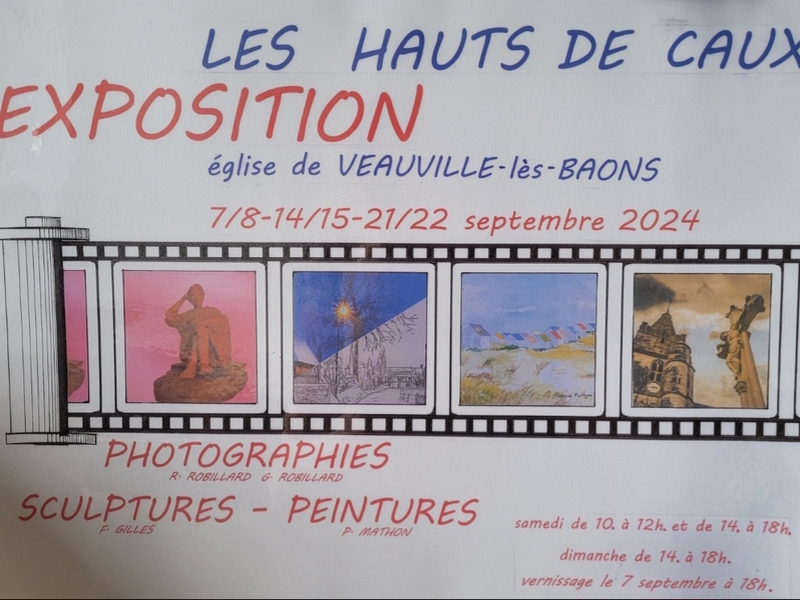 Exposition artistique Du 7 au 22 sept 2024