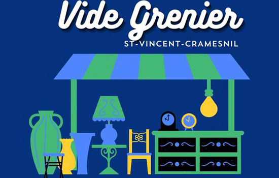 Vide-grenier à Saint-Vincent-Cramesnil