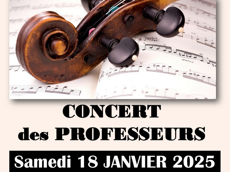 Concert des professeurs du Conservatoire de Musique Intercommunal Le 18 janv 2025