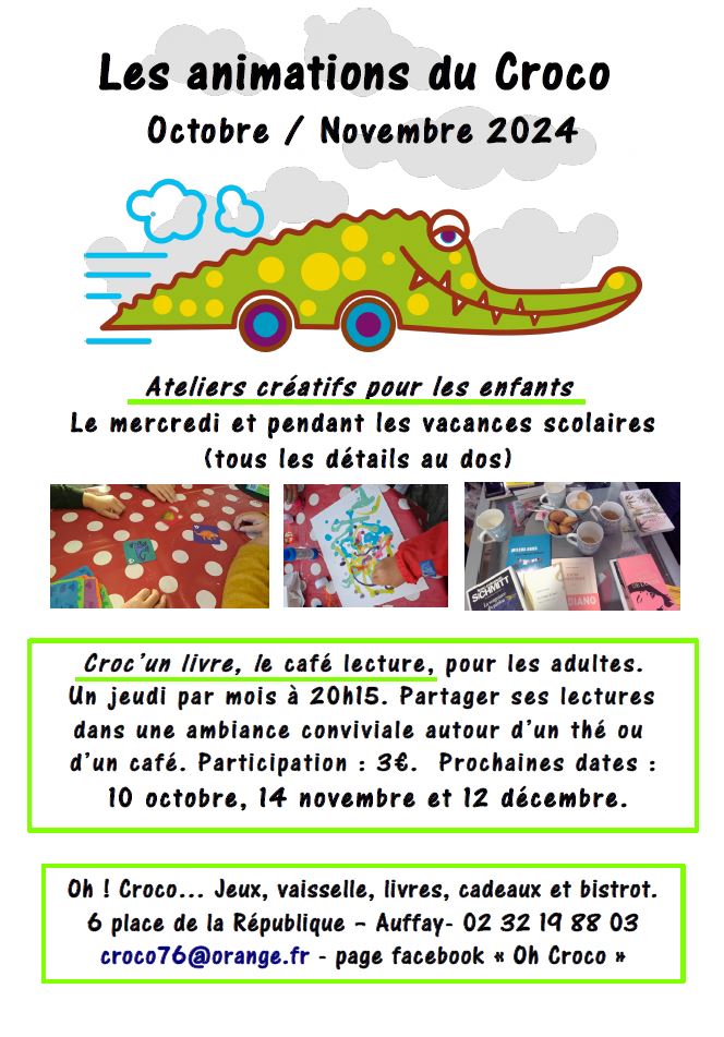 Les ateliers créatifs du Croco : Plastique fou Le 16 oct 2024