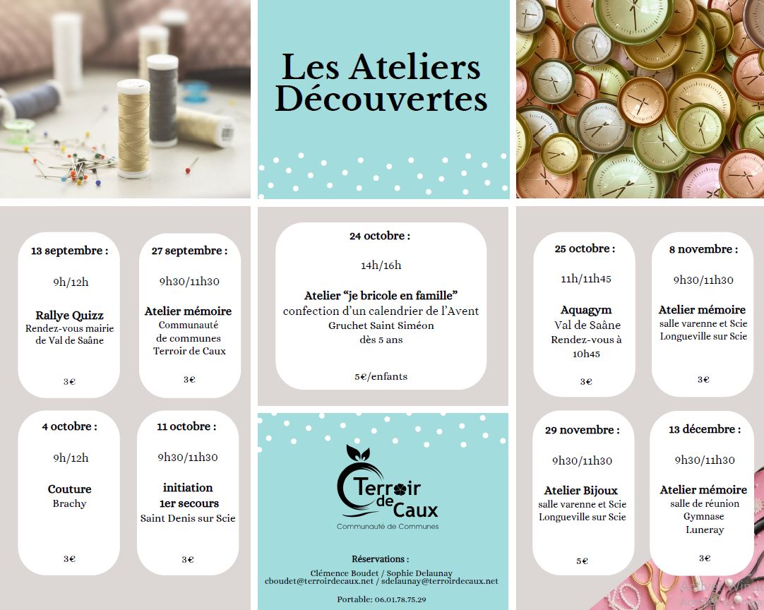 Les ateliers découvertes : Atelier mémoire