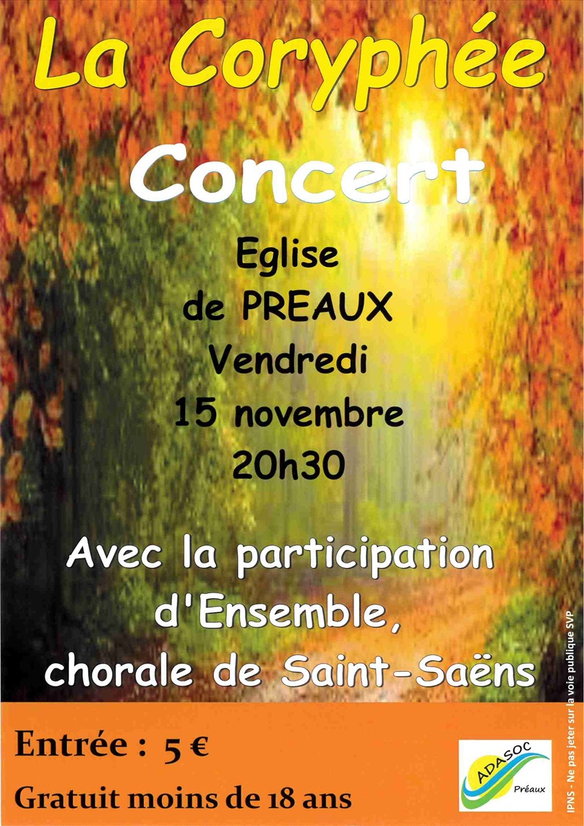 Concert Le 15 nov 2024