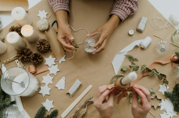 Atelier adultes : couronne de Noël