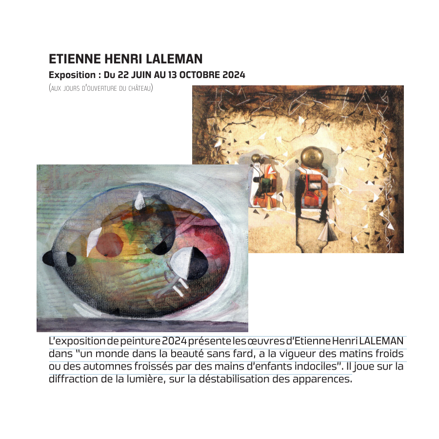 Exposition : Etienne Henri Laleman Du 22 juin au 13 oct 2024