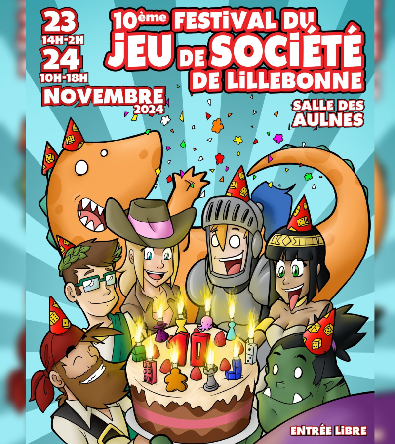 Festival du jeu de société Du 23 au 24 nov 2024