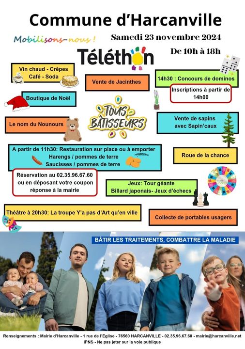 Téléthon Harcanville Le 23 nov 2024