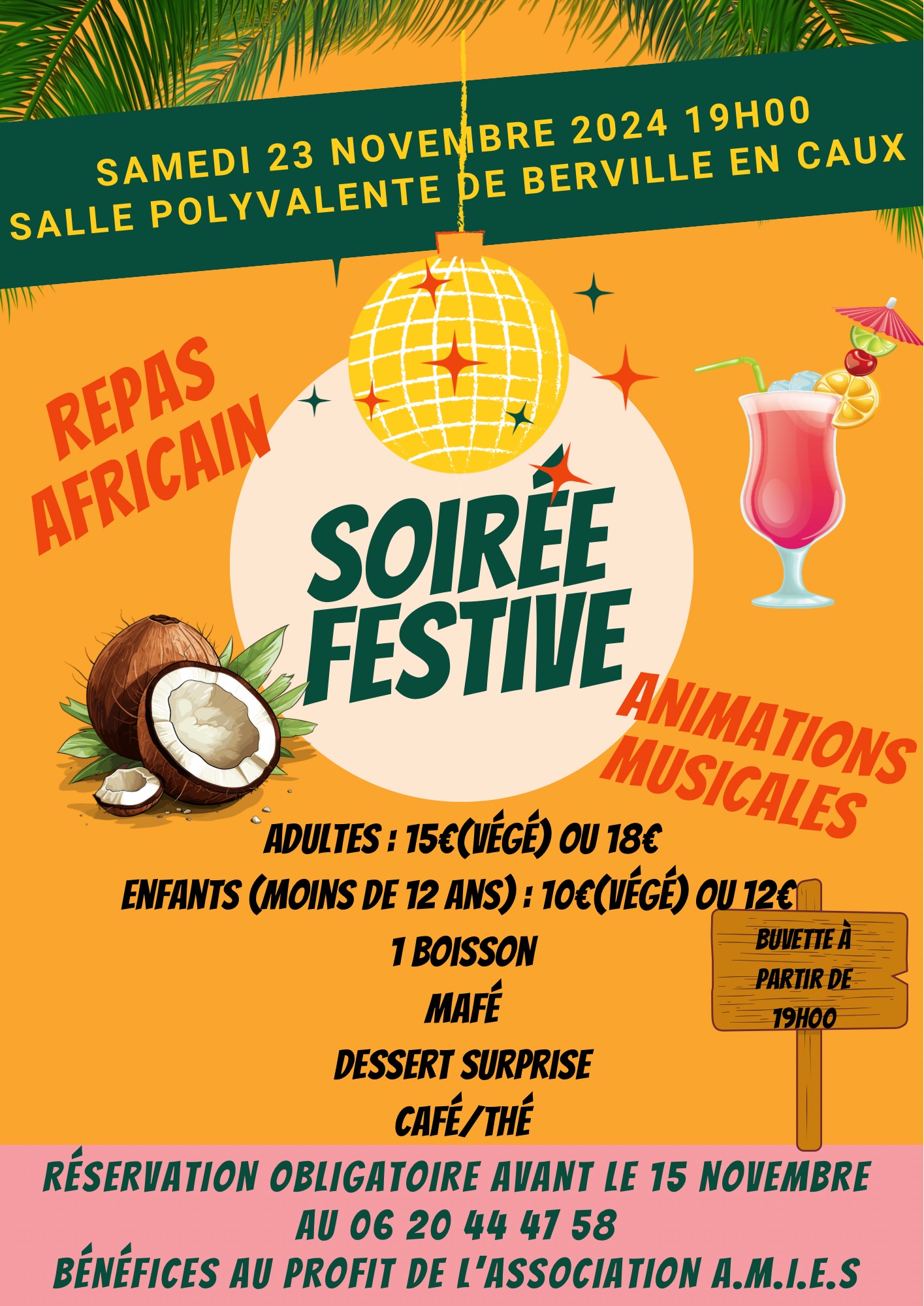 Repas Africain Berville-en-caux Le 23 nov 2024