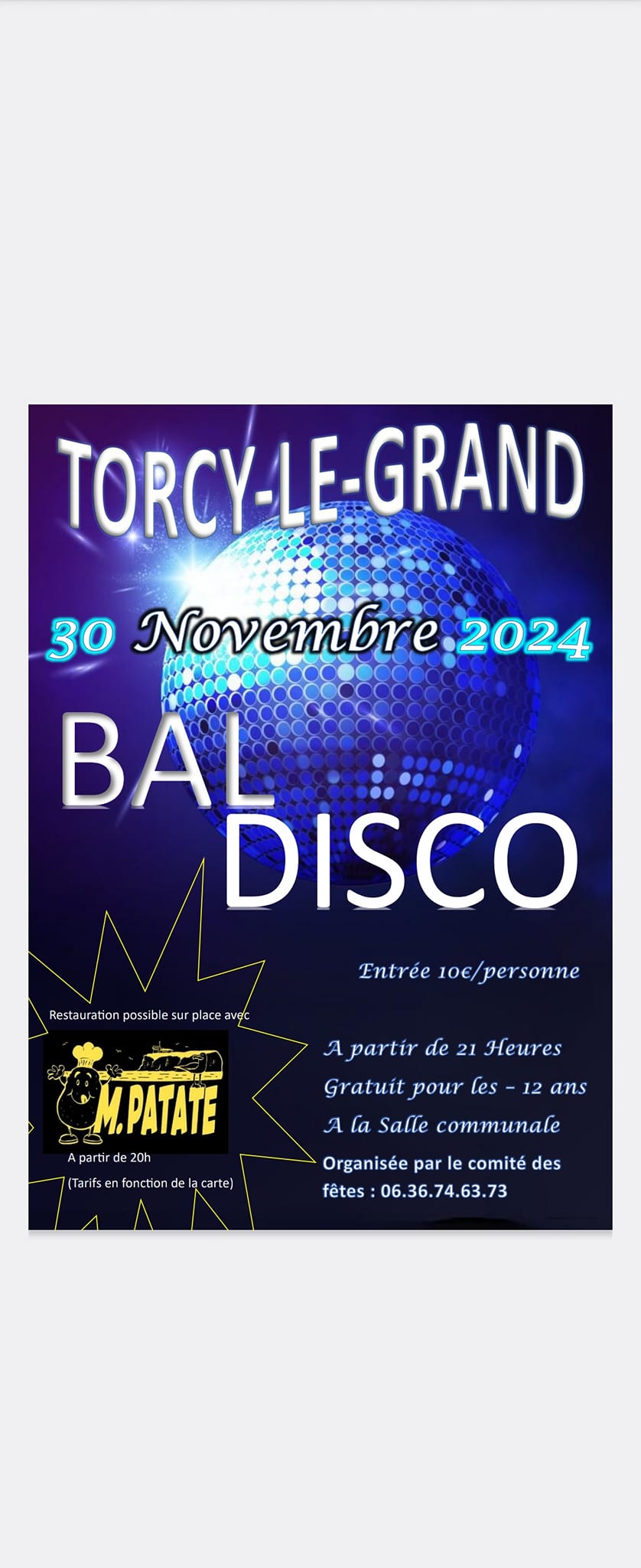 Bal Disco Du 30 nov au 1 déc 2024