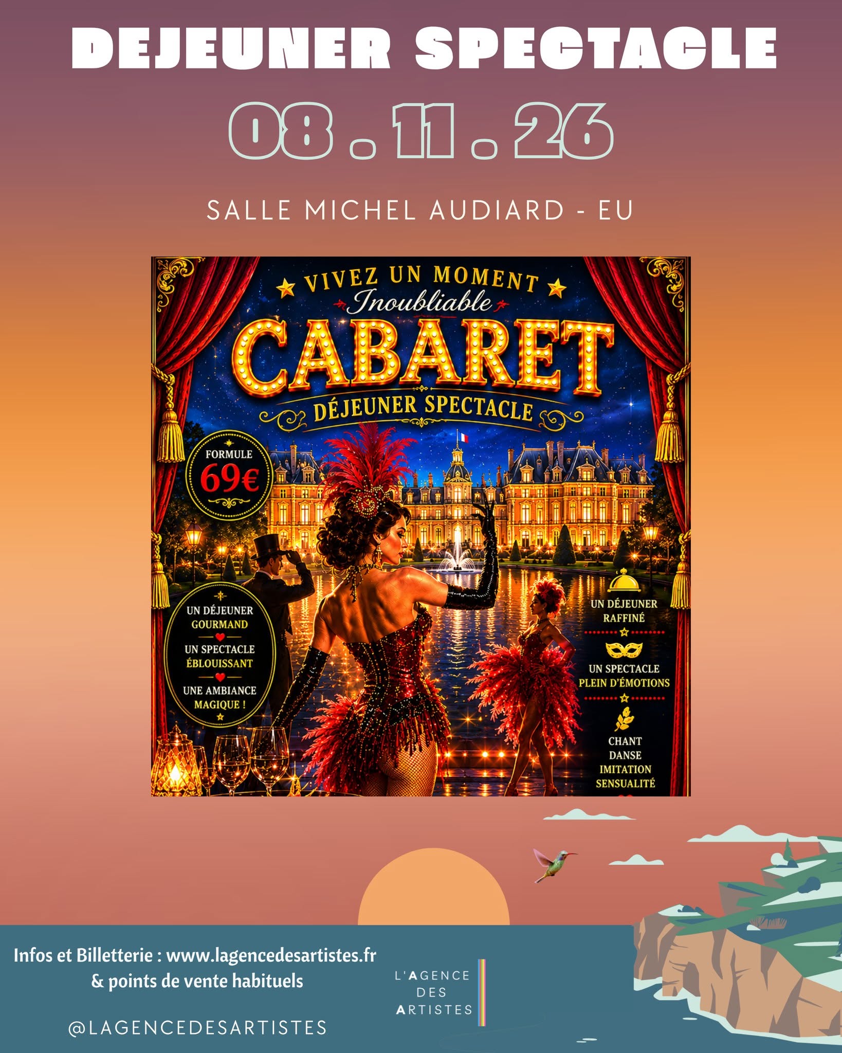 Déjeuner spectacle Cabaret