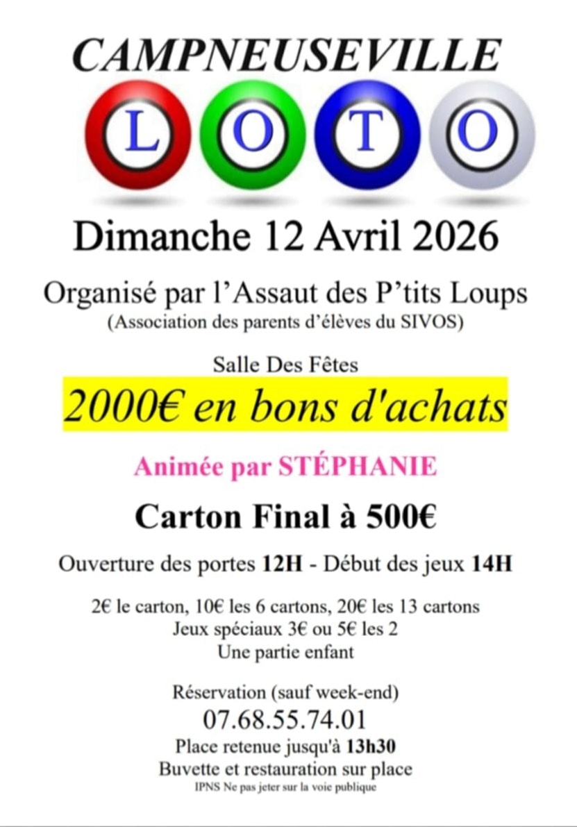 12 avril - loto - ©loto Stéphanie 12 avril - loto