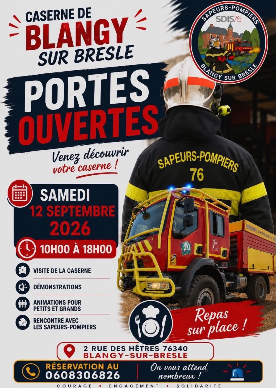 12 sept - Portes ouvertes des pompiers - @sapeurs-pompiers-blangy-sur-bresle-2026 12 sept - Portes ouvertes des pompiers