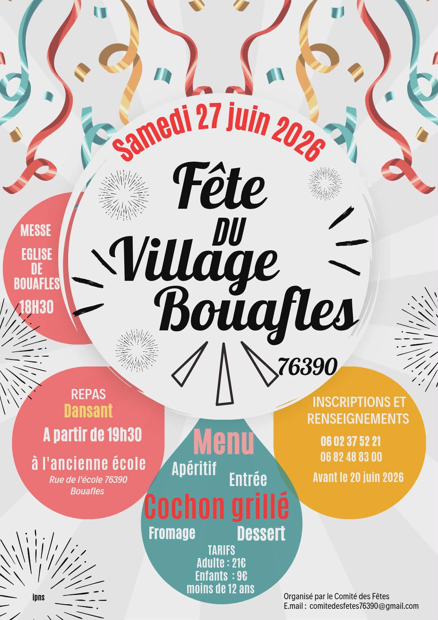 27 juin - fête de bouafles - ©comité des fêtes 27 juin - fête de bouafles