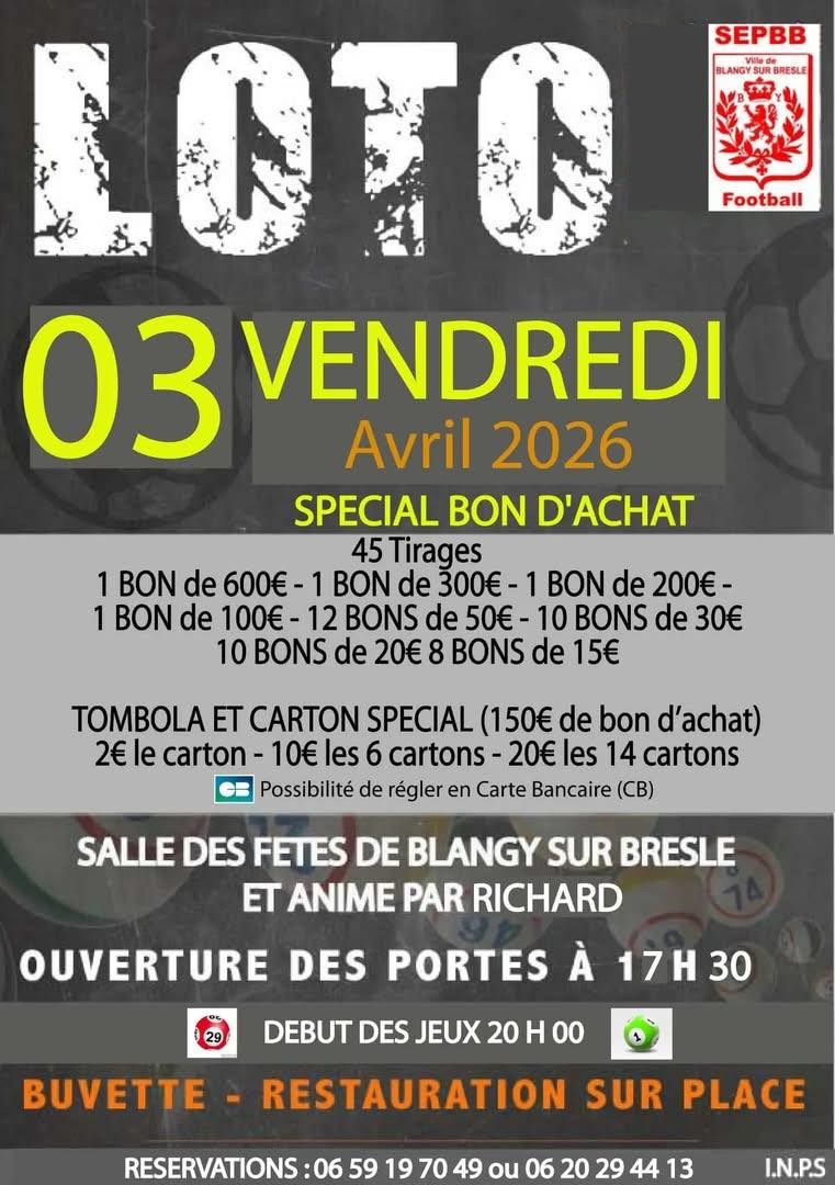 3 avril - loto - ©sepbb foot 3 avril - loto