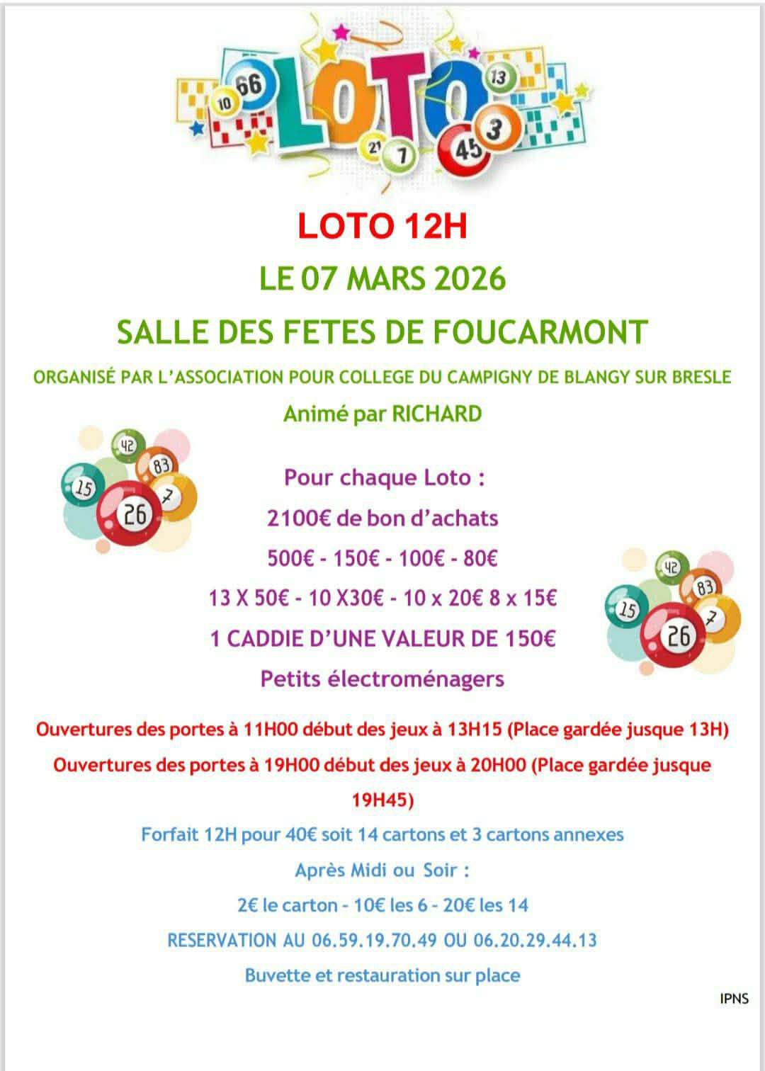 7 mars - loto - ©loto Richard 7 mars - loto