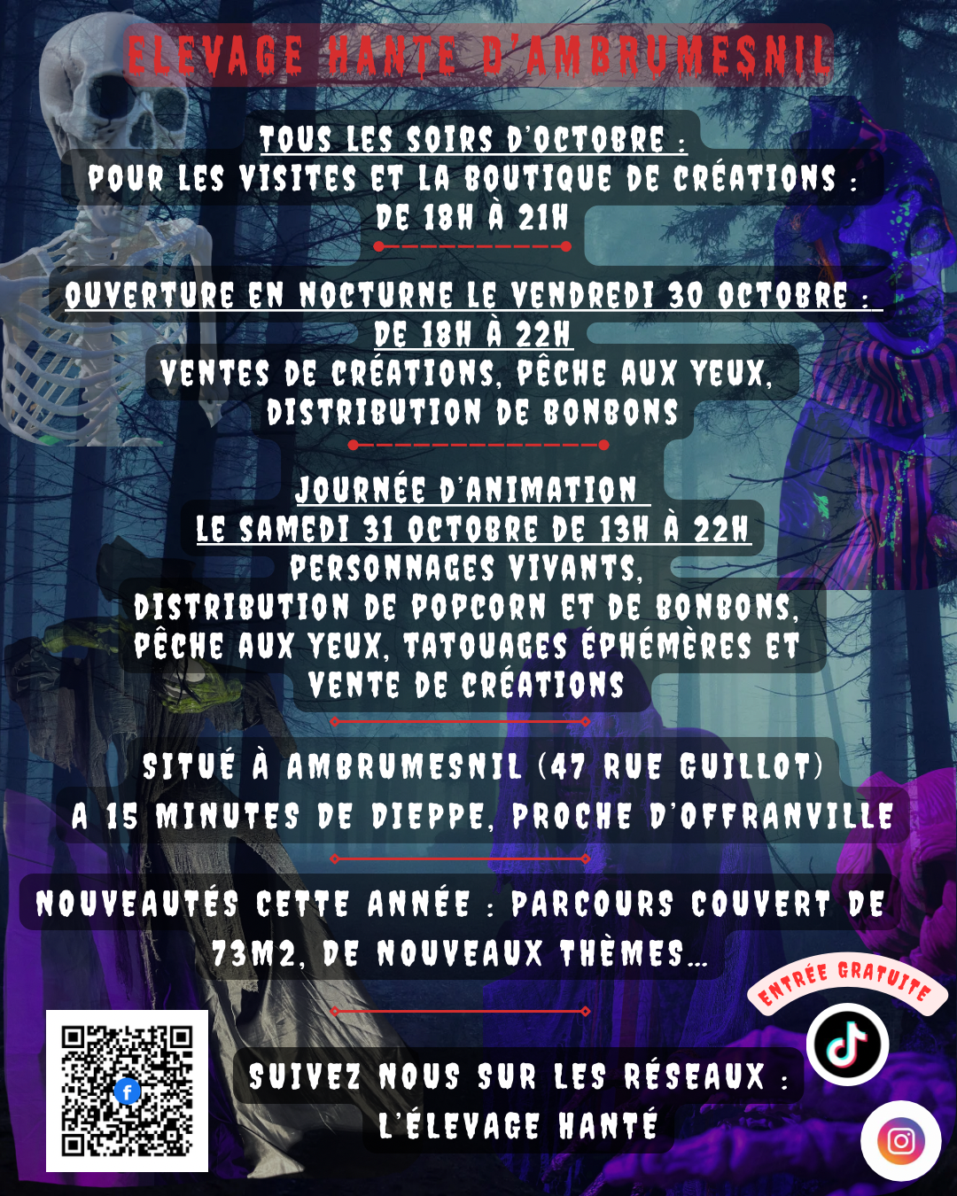 L'élevage hanté d'halloween
