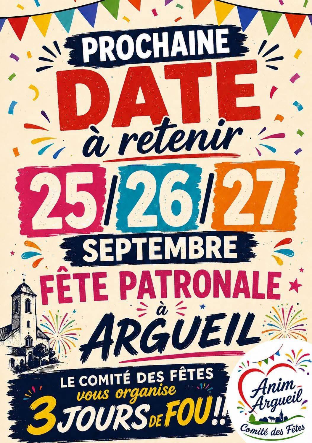 Fête patronale à Argueil