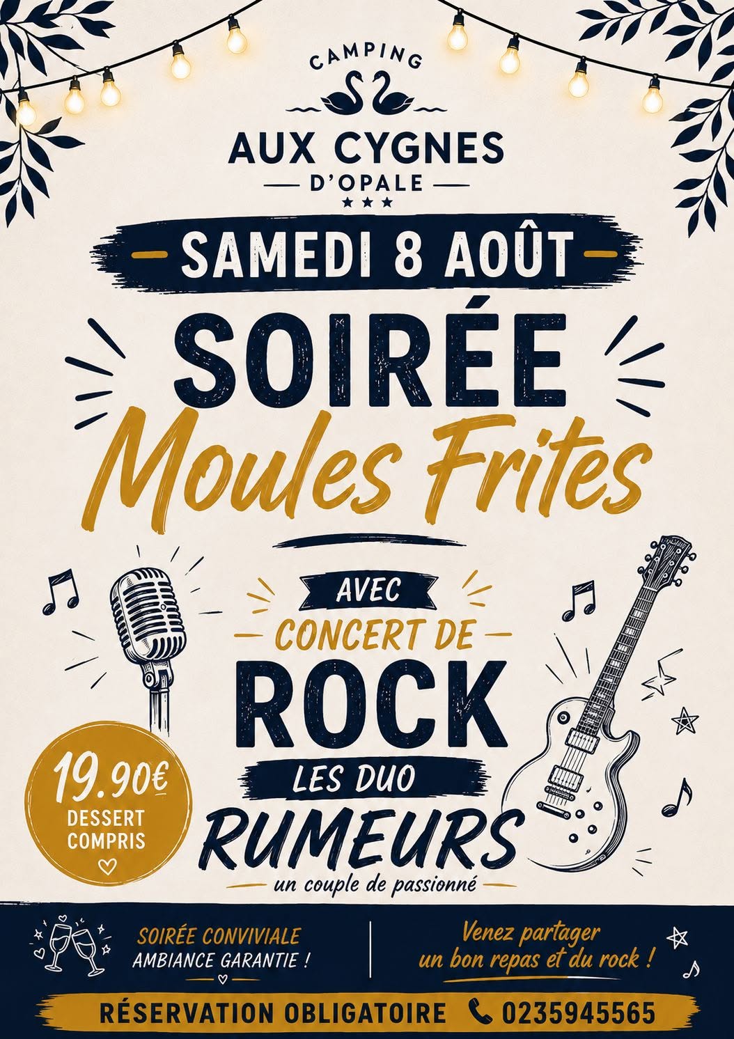 8 Août - Moules Frites - ©Camping-blangy-2026 8 Août - Moules Frites