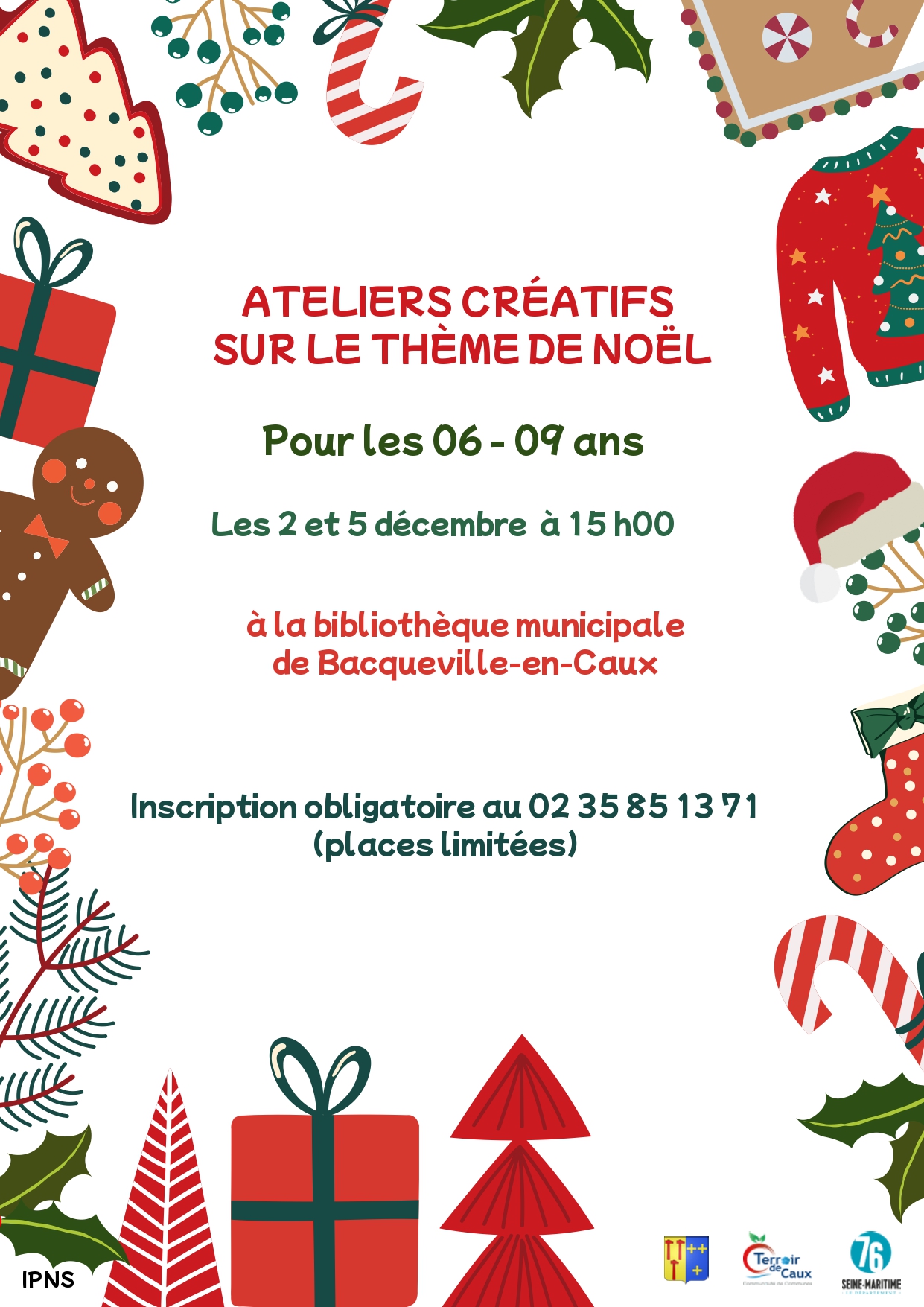 Ateliers créatifs sur le théme de Noël