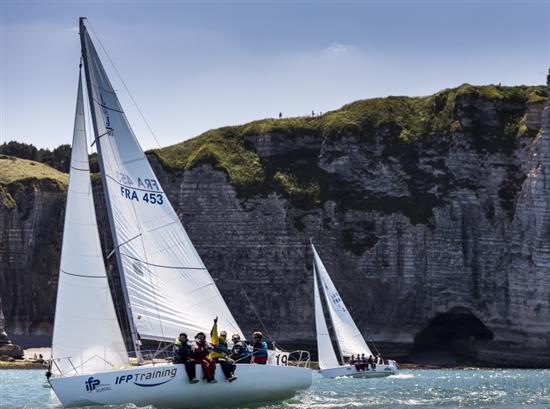 Sailing trip on the Normandy coast