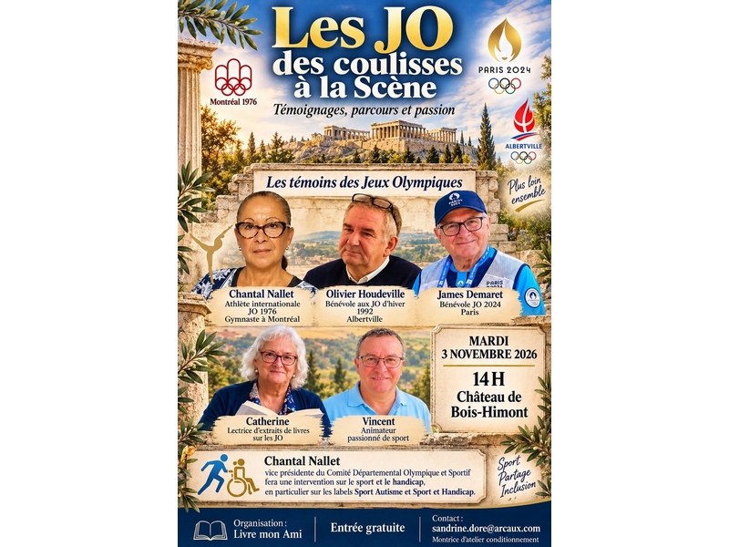 Conférence - Les JO, des coulisses à la scène