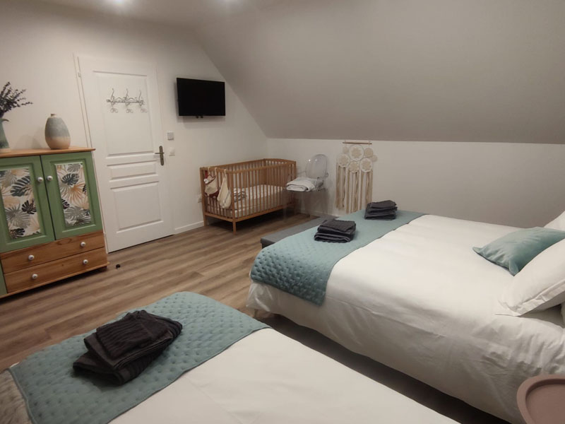 L'Hirondelle-L'Hirondo -Chambre verte l'Hirondelle