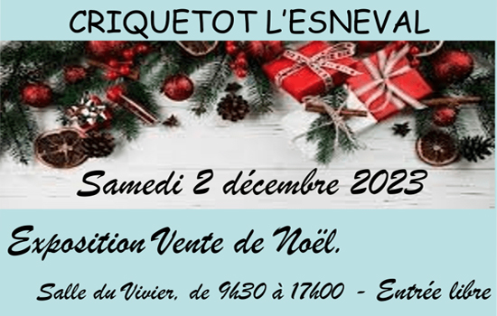 Expo-vente de Noël à Criquetot l'Esneval