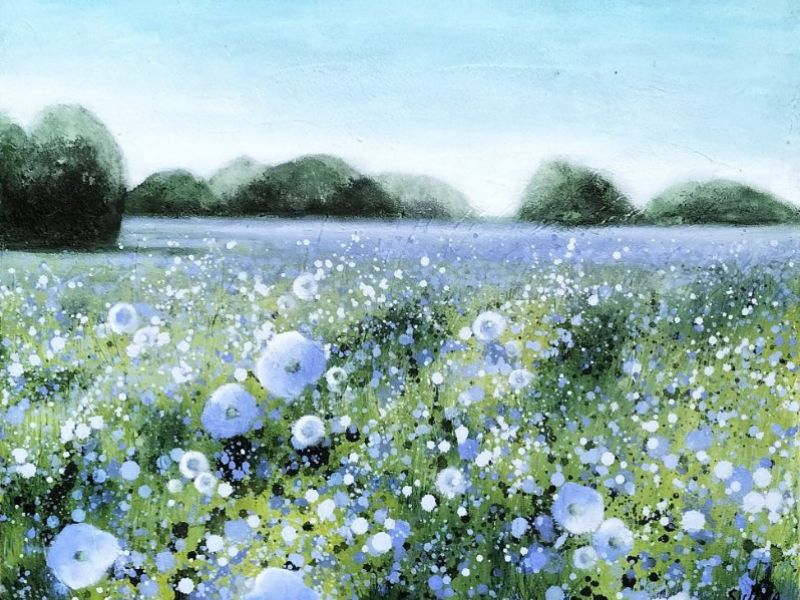 Exposition de peintures hors les murs "Lin dans L'eau"