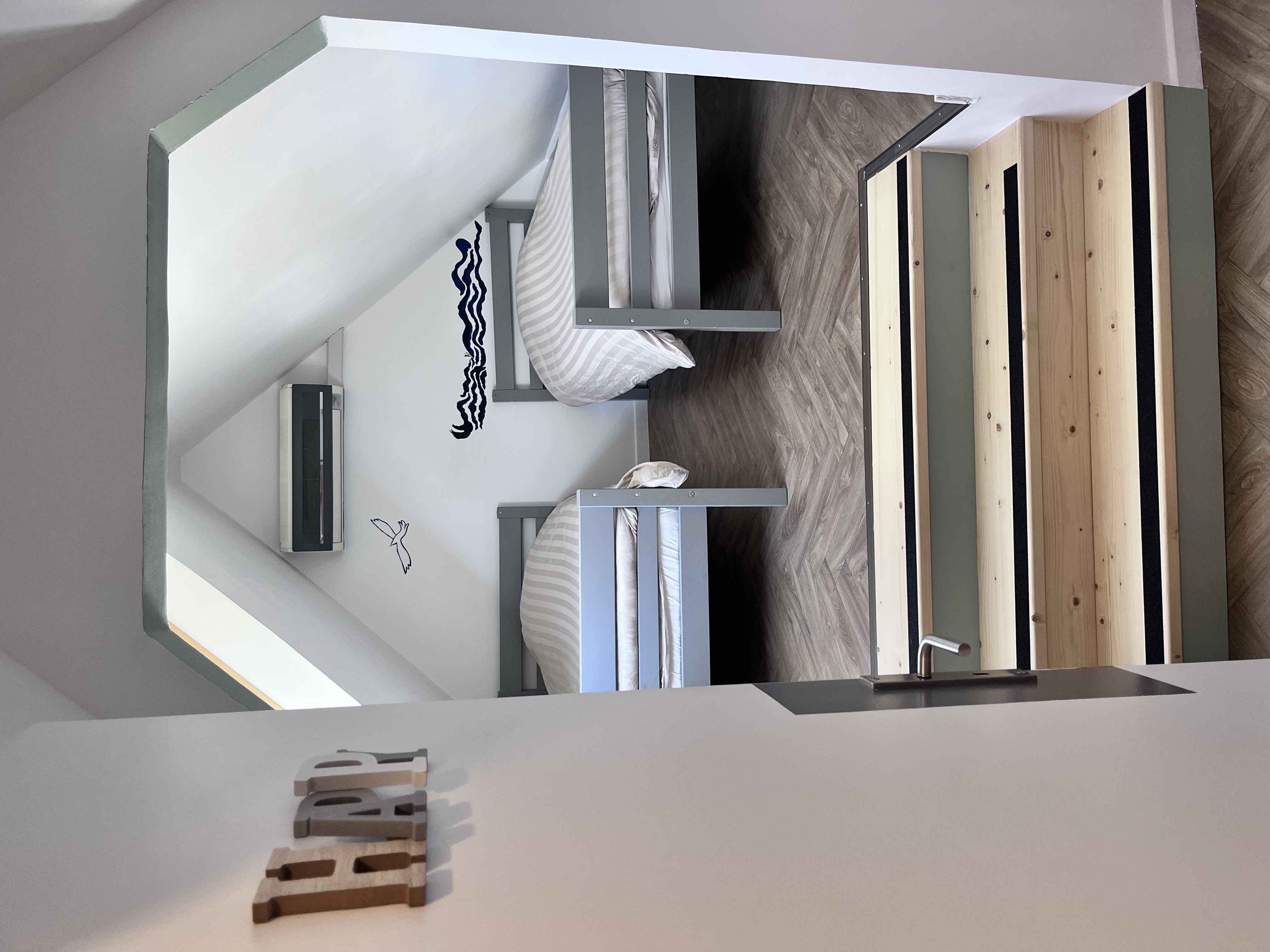 Chambre enfant 2 lits à l'étage