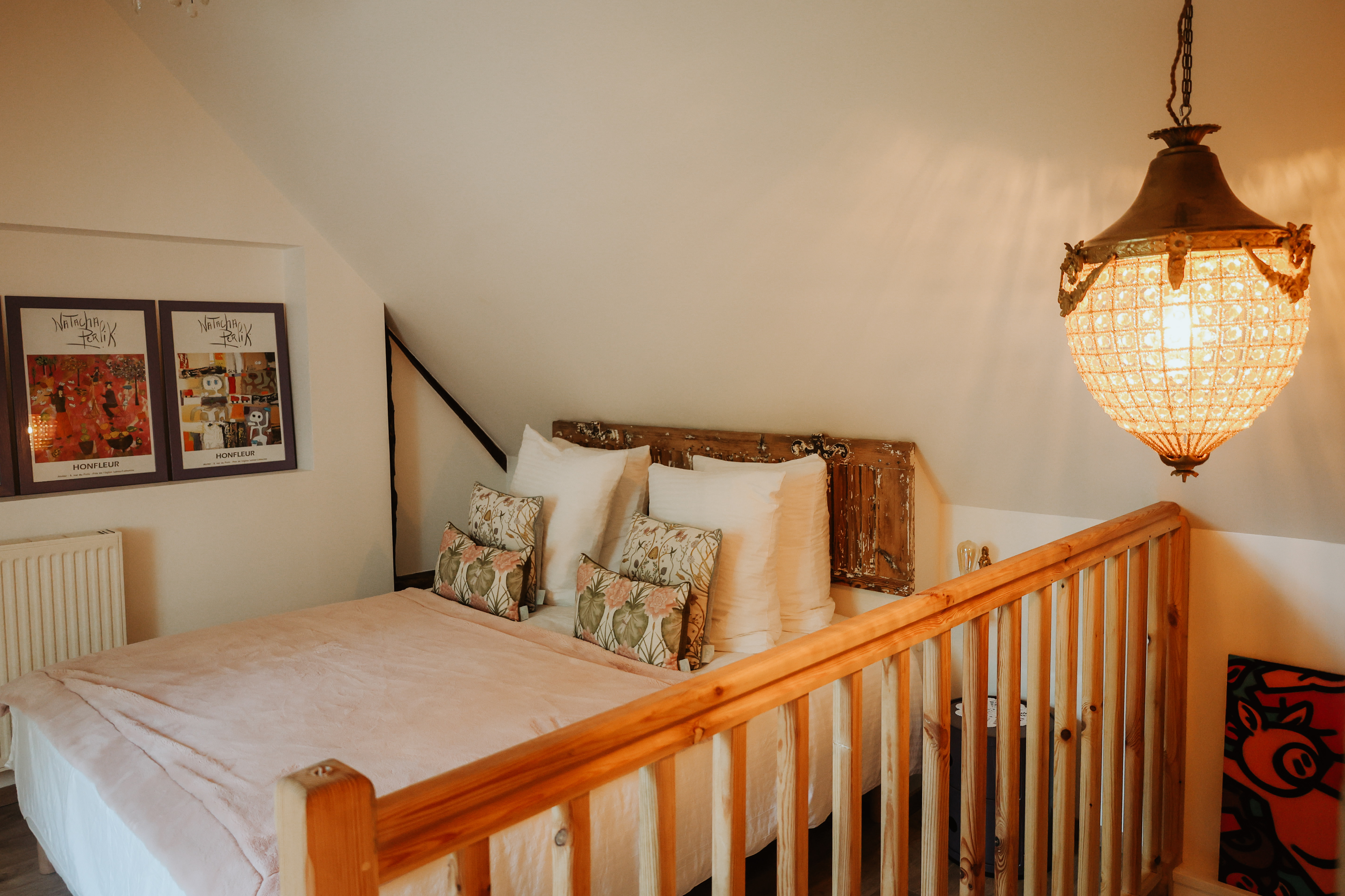 Chambre ouverte sur mezzanine