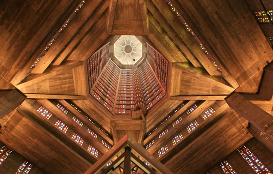 Intérieur de l'église Saint-Joseph, Le Havre © Philippe Bréard