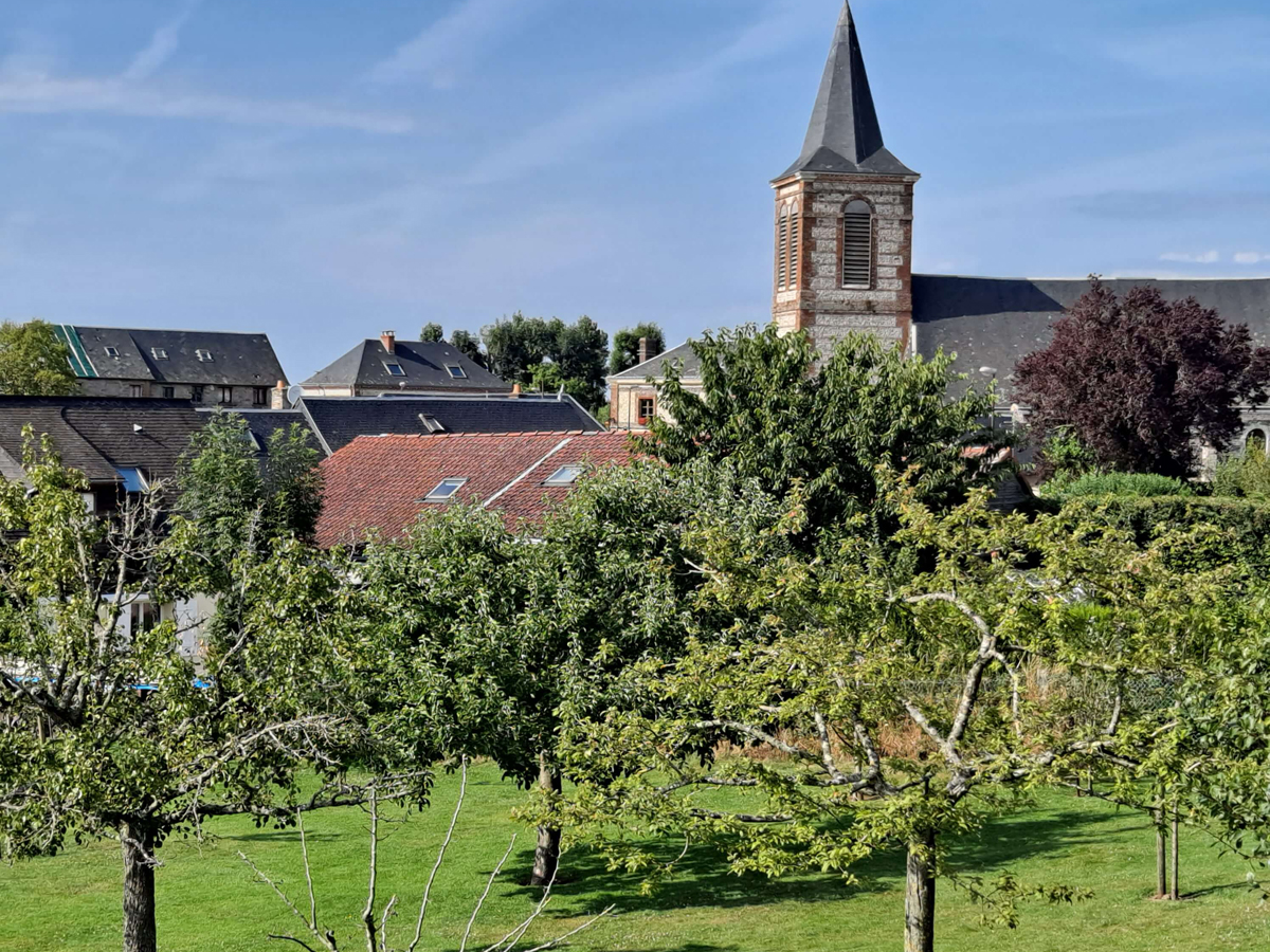La vue depuis la terrasse de la Clozette - ©Gîtes du Clos Delamare
