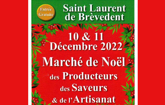 Marché de Noël - Saint-Laurent-de-Brèvedent
